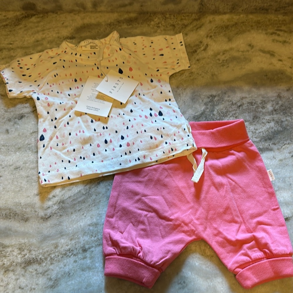 NWT 3m petit lem outfit organic cotton